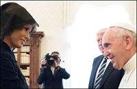 Melania Trump reserva moral de la cristiandad