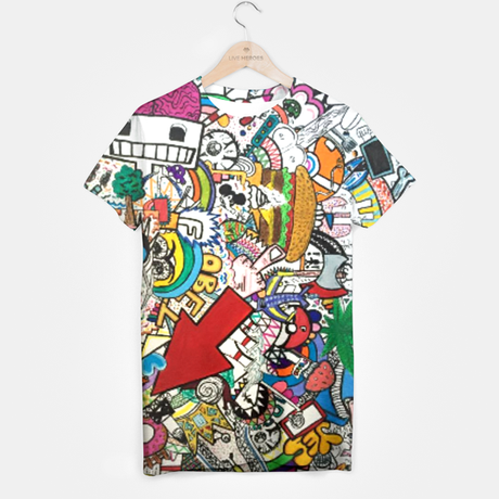 ilustracion y moda, camiseta gráfica estilo comic