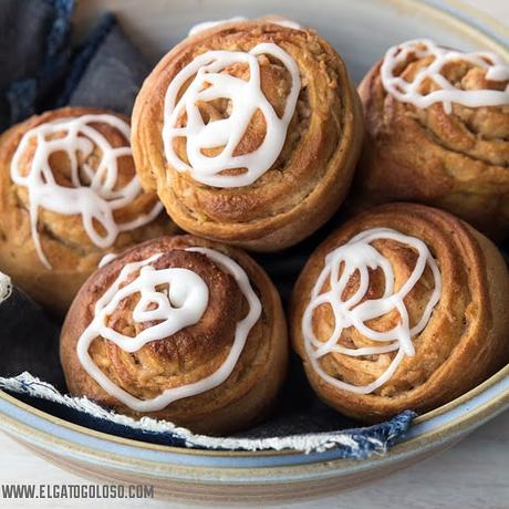 Rolls de manzana y canela - elgatogoloso.com