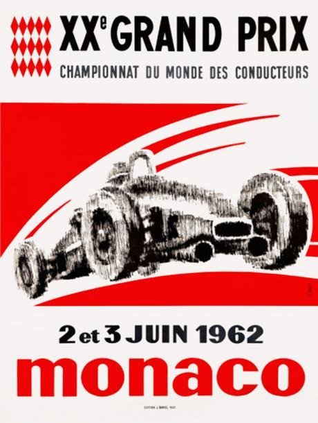 Gran Prix de Mónaco: 60 años en posters estilo vintage