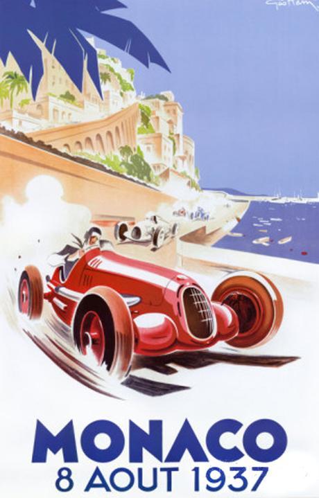 Gran Prix de Mónaco: 60 años en posters estilo vintage
