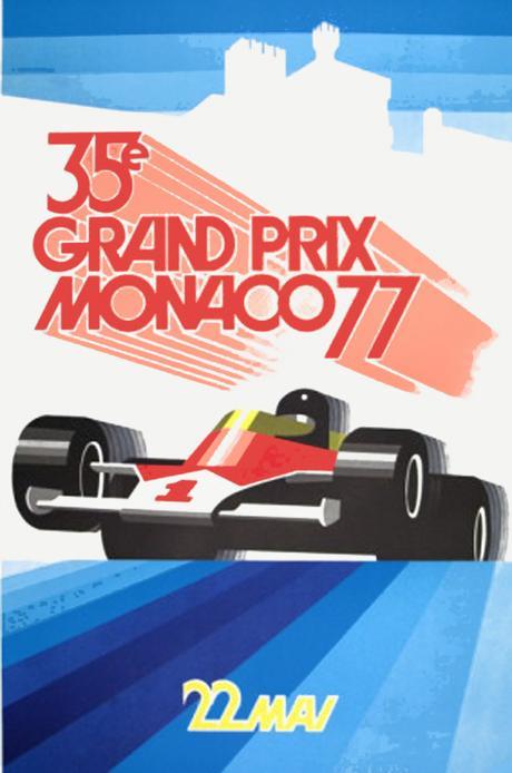 Gran Prix de Mónaco: 60 años en posters estilo vintage