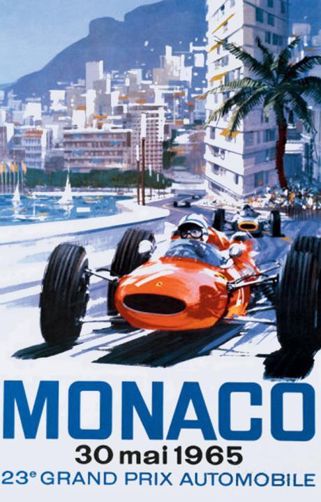 Gran Prix de Mónaco: 60 años en posters estilo vintage