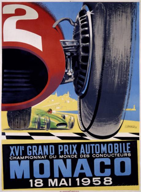 Gran Prix de Mónaco: 60 años en posters estilo vintage