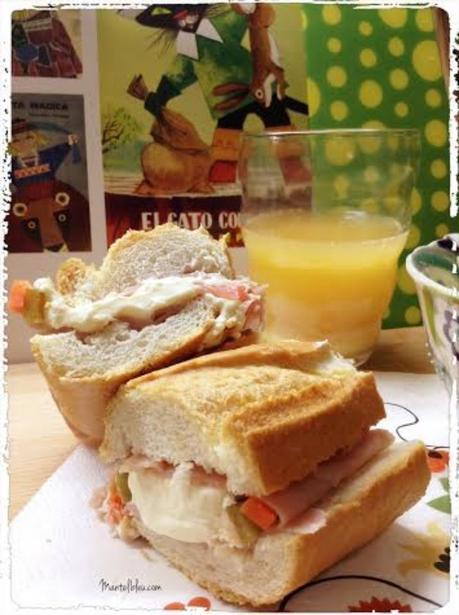 Bocata de rulo de pavo con quesito