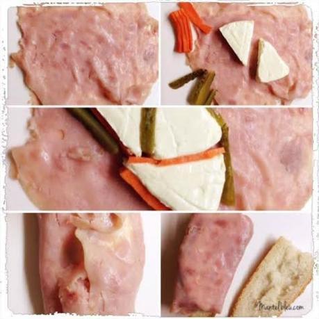 Bocata de rulo de pavo con quesito