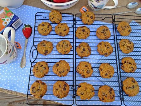 Galletas de Zanahoria, Chocolate y Nueces