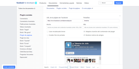 Cómo poner la caja de Me gusta de facebook en el blog