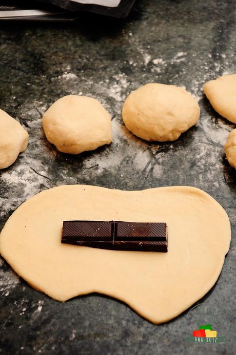 PAN DE LECHE CASERO CON RELLENO DE CHOCOLATE