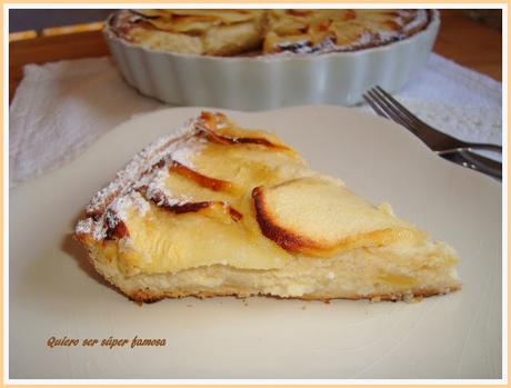 Tarta de manzana y almendra