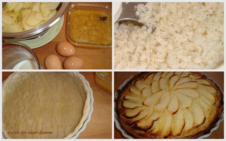 Tarta de manzana y almendra