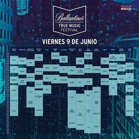 Horarios True Music 2017
