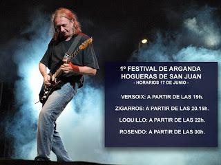 I FESTIVAL HOGUERAS DE SAN JUAN: HORARIOS DEFINITIVOS