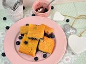 Brownie chocolate blanco mermelada arandanos