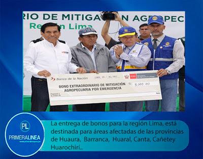 SE INICIO ENTREGA DE BONOS A LOS AGRICULTORES DE LA REGIÓN LIMA…