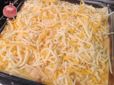 Lasaña de merluza y gambones