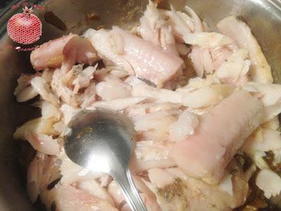 Lasaña de merluza y gambones