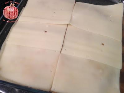 Lasaña de merluza y gambones