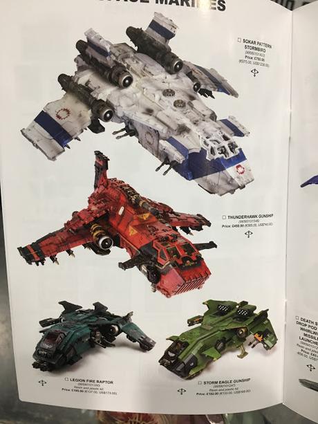 Precio de la Thunderhawk y del Telemon, en libras (Y euros)