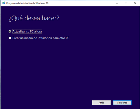 Recuperar medios de instalacion de Windows 10