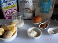 Bowlcake de plátano y coco