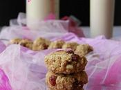 Galletas plátano, avena, chocolate blanco arándanos