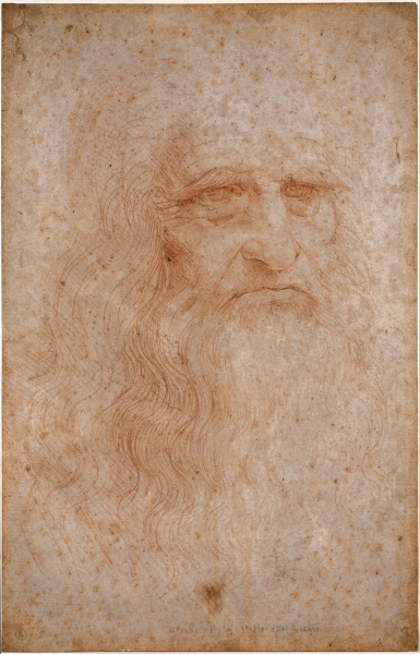 Supuesto autoretrato de Da Vinci conservado en la Biblioteca Nacional de Turín