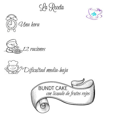 BUNDT CAKE CON LICUADO DE FRUTOS ROJOS