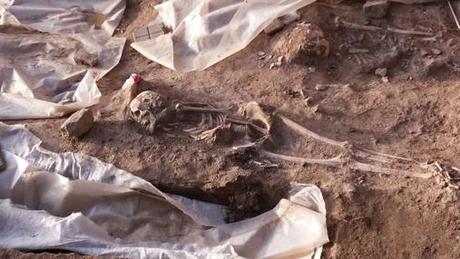 Una promoción inmobiliaria sacó a la luz fosas de una necrópolis musulmana en Toledo