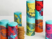 coloridas latas galletas Fortnum Mason diseñadas para hora