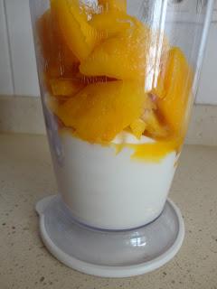RECETA -  Helado de Mango y Yogur