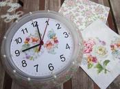 Como decorar reloj ikea decoupage