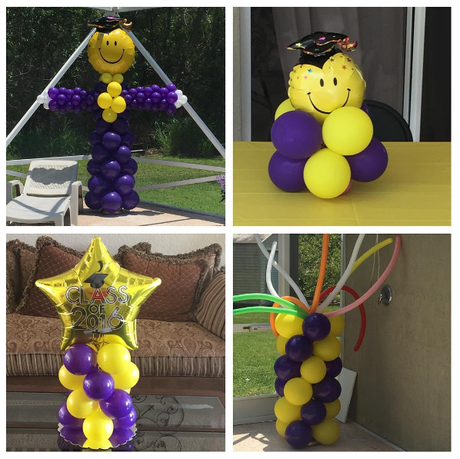 Decora tu graduación con arreglos de Globos