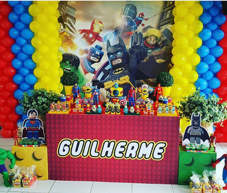 Fiesta temática de Lego super héroes