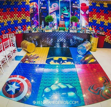 Fiesta temática de Lego super héroes
