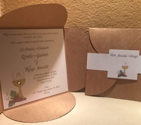 Invitaciones de Primera Comunión