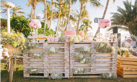 10 ideas para un bautizo con palets