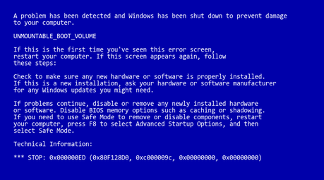 unmountable-boot-volume