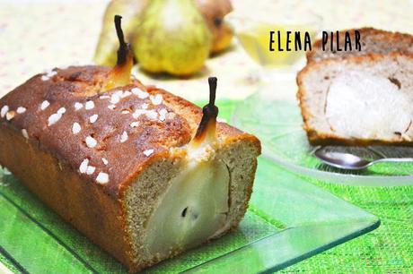 Loaf cake de peras al vino blanco y canela