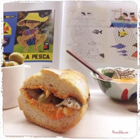 Bocata de sardinas con aceitunas Bocata de sardinas con aceitunas