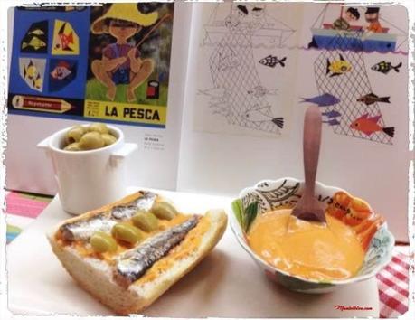 Bocata de sardinas con aceitunas Bocata de sardinas con aceitunas