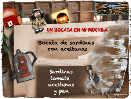 Bocata de sardinas con aceitunas