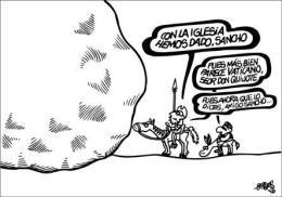 Con la Iglesia hemos topado.