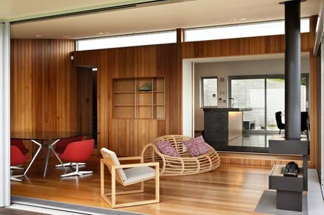 Casa Minimalista Bajo Nivel de Suelo en Nueva Zelanda