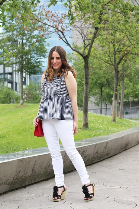 Outfit con tendencia vichy