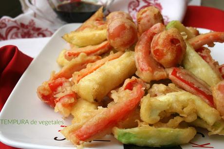 Tempura, tempura de verduras