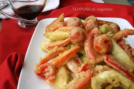 Tempura, tempura de verduras