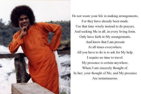 Fwd: Experiencias de Estudiantes Sai: Dios siempre EMPUJA por el bien mayor del individuo