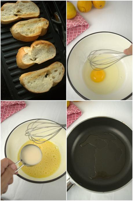 Crostini con revuelto de ricotta y salmón ahumado