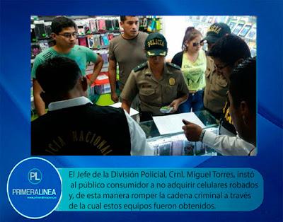 En Cañete: POLICÍA INTERVIENE A VENDEDORES DE CELULARES…